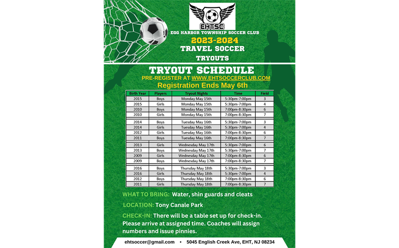 2023-2024 Soccer Tryouts